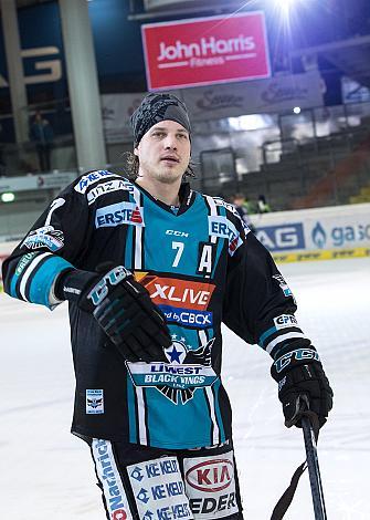 Brian Lebler (EHC Liwest Black Wings Linz) EHC Liwest Black Wings Linz vs Vienna Capitals, Platzierungsrunde