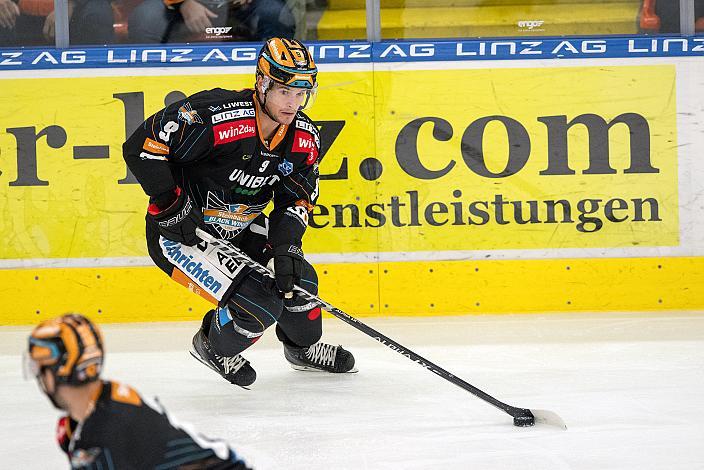 Emilio Romig (Steinbach Black Wings Linz), Steinbach Black Wings Linz vs Migross Supermercati Asiago Hockey 1935, 14. Runde ICE Hockey League, Steinbach Black Wings Linz, Linz AG Eisarena 