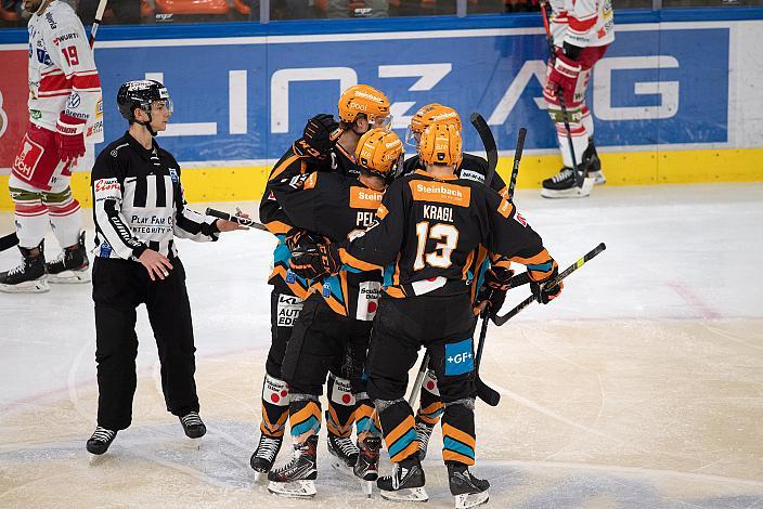 Linz feiert Steinbach Black Wings Linz vs HCB Suedtirol Alperia, bet-at-home ICE Hockey League