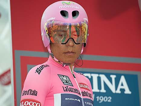 Nairo Quintana, COL (#121, Movistar Team) in Rosa