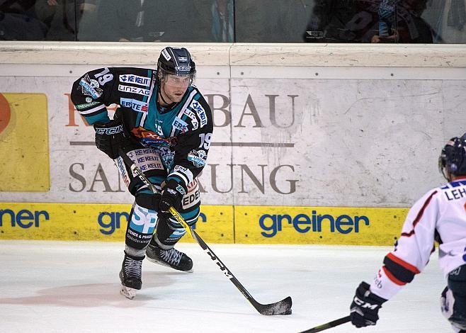 Joel Broda (EHC Liwest Black Wings Linz)  EHC Liwest Black Wings Linz vs KHL Medvescak Zagreb, 3. Viertelfinale