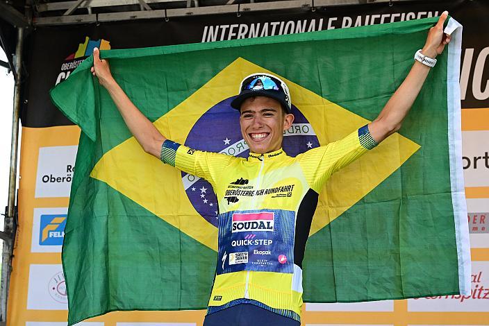 Im Gelben Trikot des Gesamtsiegers  Henrique Ribeiro Bravo (BRA, Soudal - Quickstep Devo Team)  4. Etappe Aigen - Schlägl Aigen - Schlägl, Oberösterreich Rundfahrt