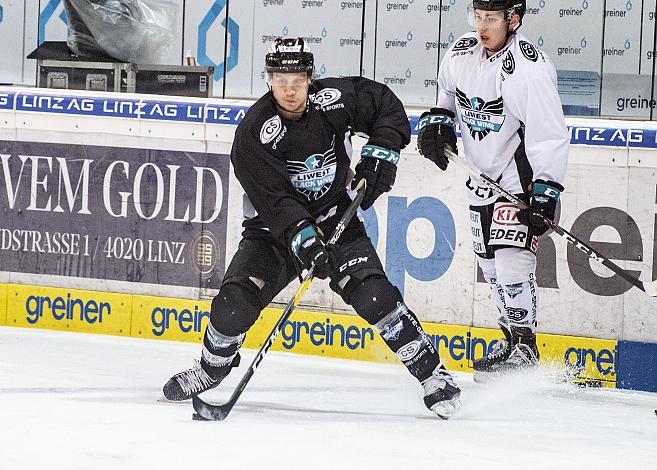 Im Bild: Steve Oleksy (EHC Liwest Black Wings Linz) Eishockey,  EHC Liwest Black Wings Lin z