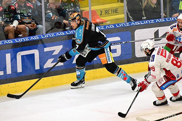 Brian Lebler (Steinbach Black Wings Linz) Win2Day ICE Hockey League,  Steinbach Black Wings Linz vs EC KAC,  Linz AG Eisarena 