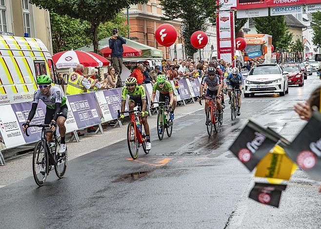 Die Spitzengruppe das Tages mit Dominik Hrinkow (AUT, Hrinkow Advarics Cycleang Team)Matthias BrÃ¤ndle (AUT, Israel Cycling Academy), Scott Davies (GBR, Team Dimension Data), Felix Ritzinger (AUT, Maloja Pushbikers), Daniel Lehner (AUT, Team Felbermayr Simplon Wels), Roberto Carlos Gonzalez (PAN, Neri Sottoli - Selle Italia - KTM), 1.Etappe, Grieskirchen - Freistadt, 71. Ã–sterreich Rundfahrt, Tour of Austria (UCI 2.1)
