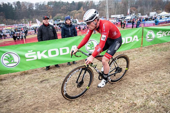 Nr.18 Kevin Kuhn (SUI, Tormans Cyclo Cross Team) UCI Cyclocross World Cup, Tabor CZ 