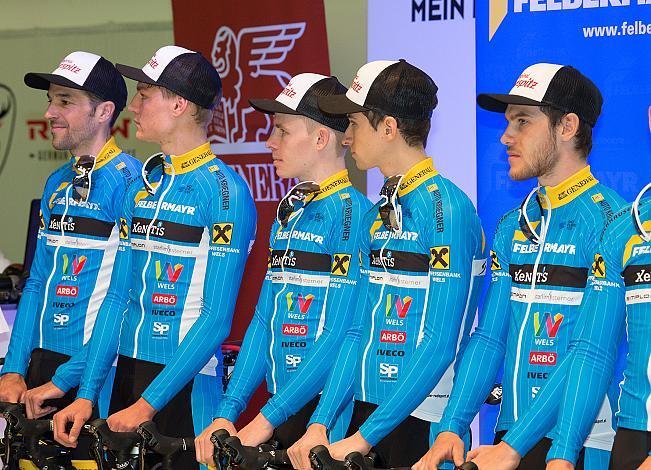 Markus Eibegger (AUT, Team Felbermayr Simplon Wels), Matthias Mangertseder (GER, Team Felbermayr Simplon Wels), Daniel Lehner (AUT, Team Felbermayr Simplon Wels), Marcel Neuhauser (Team Felbermayr Simplon Wels), Lukas Schlemmer (AUT, Team Felbermayr Simpl