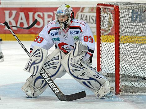 Filip Landsman, Tormann, Znojmo, EHC Liwest Black Wings Linz vs. HC Orli Znojmo