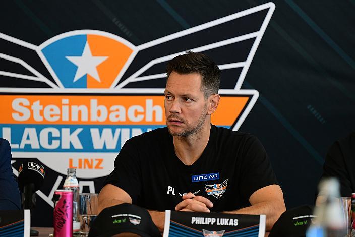 Head Coach Philipp Lukas (Steinbach Black Wings Linz) Ligastart Pressekonferenz Steinbach Black Wings Linz , Linz AG Eisarena 