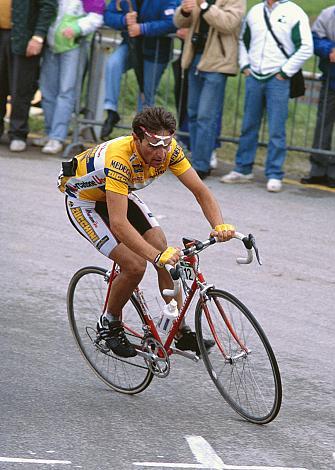 Enrico Zaina (ITA, Mercatone Uno) am Monte Bodone,14. Etappe, Corvara to Monte Bondone