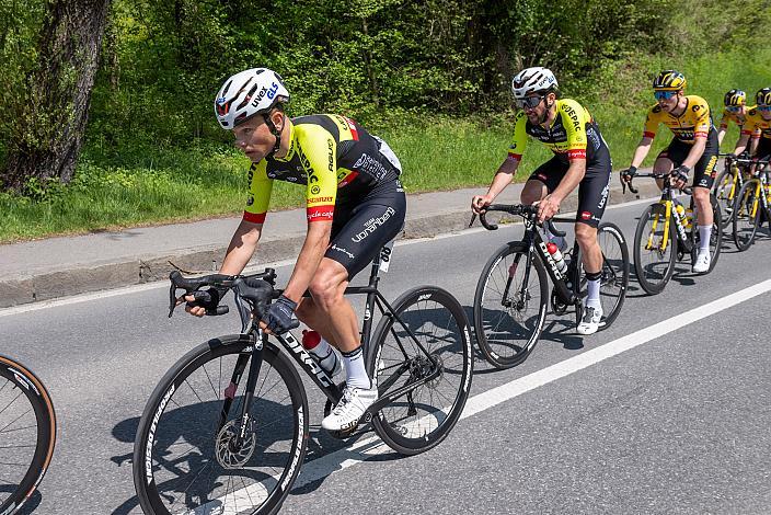 Lukas Rüegg (SUI, Team Vorarlberg Santic), Alexis Guerin (FRA, Team Vorarlberg)  Herren Elite, U23, Radliga, GP Vorarlberg, Nenzing