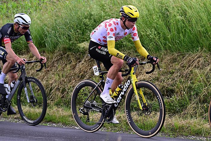Im Bergtrikot Jonas Kind Hoydal (NOR, Team Visma - Lease a Bike Development Team), 2. Etappe Eferding - Reichersberg, Oberösterreich Rundfahrt