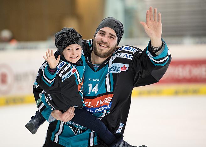 Spieler des Abends David Franz (EHC Liwest Black Wings Linz) EHC Liwest Black Wings Linz vs Fehervar AV 19