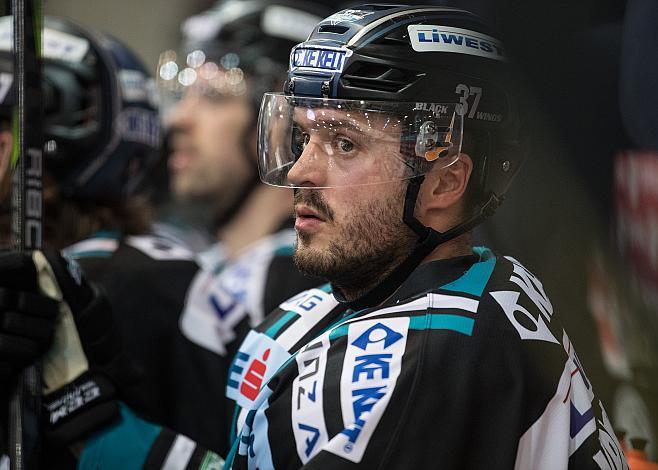 Andreas Kristler (EHC Liwest Black Wings Linz)  EHC Liwest Black Wings Linz vs KHL Medvescak Zagreb, 3. Viertelfinale