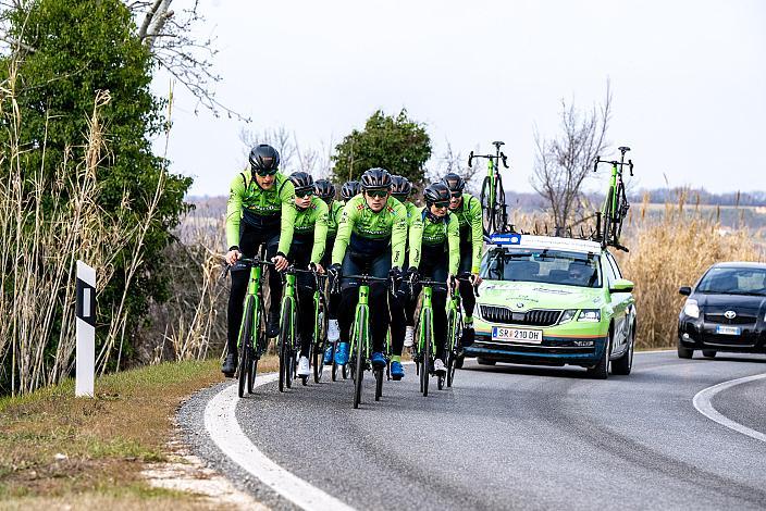 Marvin Hammerschmid (AUT), Raphael Hammerschmid (AUT), Jonas Rapp (GER), Johannes Rechenauer (GER), Riccardo Verza (ITA), Jaka Primozic (SLO), Michael Konczer (AUT), Stefan Kovar (AUT), Trainingscamp Porec, Kroatien, Team Hrinkow Advarics Cycleang, UCI Continental Team, 