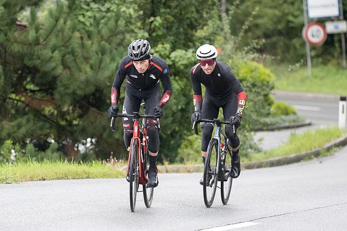 Karel Vacek (CZE, Tirol KTM Cycling Team), Stefan Pöll (AUT, RC ARBÖ Raiffeisen Feld am See), Radsport, Herren Radliga, Kufstein, Tirol, Radliga Finale 2022 