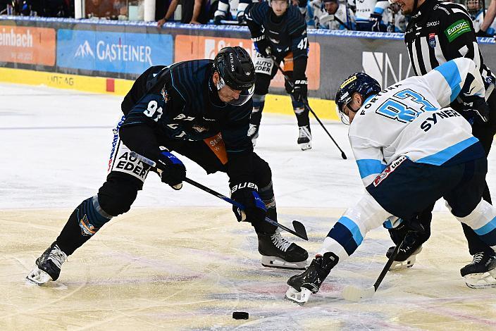  Luka Maver (Steinbach Black Wings Linz), Servac Petrovsky (SVK, Bili Tygri Liberec), Steinbach Black Wings Linz vs Bili Tygri Liberec (CZE) , Linz AG Eisarena 