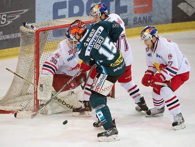 Matthias Iberer, Linz vor Bernd Brueckler, Tormann, Salzburg, EC Red Bull Salzburg vs EHC Liwest Black Wings Linz, Halbfinale, Semifinale, Play-Offs 