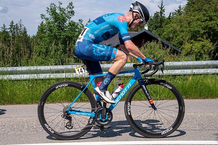 Bergpreis Führender  Immanuel Stark (GER, P&S Metalltechnik), 1. Etappe Wels - Maria Schmolln, Int. Raiffeisen Oberösterreich Rundfahrt UCI Kat. 2.2