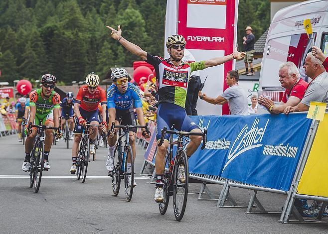 Giovanni Visconti (ITA, Bahrain Merida Pro Cycling Team) siegt in PrÃ¤graten 4. Etappe Kitzbuehel - PrÃ¤graten  70. Ã–sterreich Rundfahrt