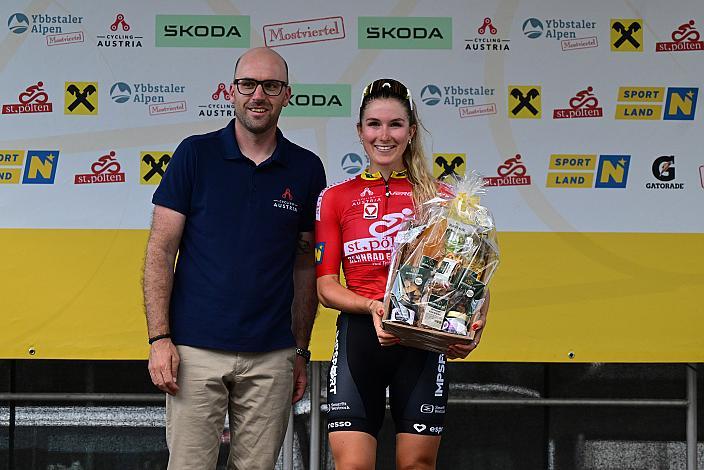 Gesamtzweite und beste Österreicherin Leila Gschwendtner (AUT, Smurfit Westrock Cycling Team) Amstetten-Amstetten, Sportland NÖ women tour