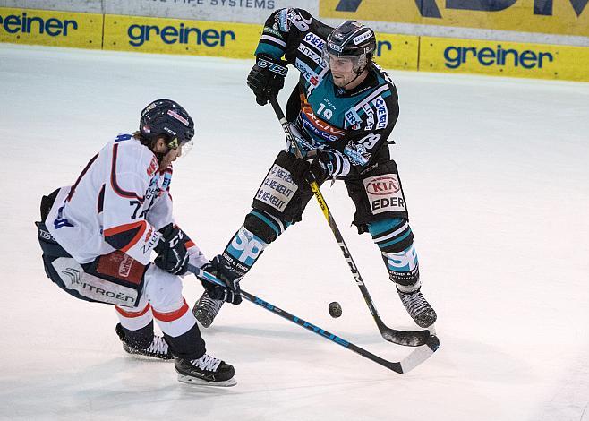Joel Broda (EHC Liwest Black Wings Linz)  EHC Liwest Black Wings Linz vs KHL Medvescak Zagreb, 3. Viertelfinale