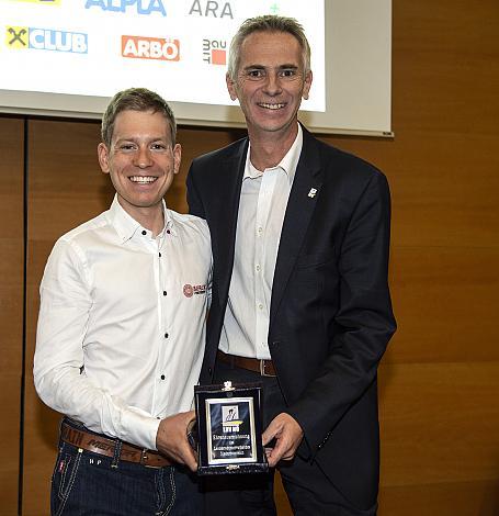 Hermann Pernsteiner (AUT, Bahrain Merida Pro Cycling Team), JÃ¼rgen Brettschneider (PrÃ¤sident LRV NiederÃ¶sterreich) LRV NiederÃ¶sterreich