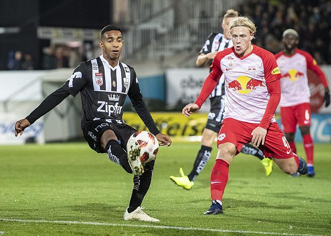 Joao Victor Santos Sa (LASK) , Xaver Schlager (FC Red Bull Salzburg)  Bundesliga Lask - FC Red Bull Salzburg