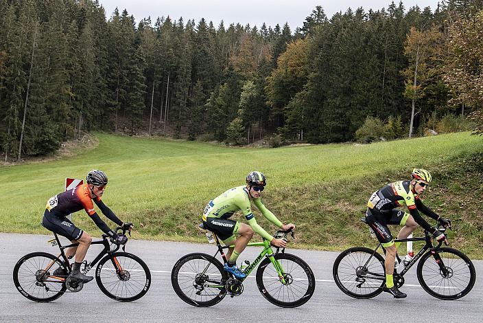 Michael Konczer (AUT, Hrinkow Advarics Cycleang), Lukas Meiler, GER (Team Vorarlberg Santic), Jakob Geszner (GER, rad-net ROSE Team) 1. Mühlviertler Hügelwelt Classik, Königswiesen,  U23, Elite Damen und Herren