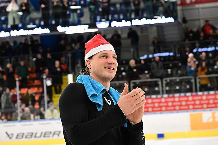 Brian Lebler (Steinbach Black Wings Linz) Steinbach Black Wings Linz vs Hydro Fehervar AV19, Weihnachtstrikot ICE Eishockey Liga, Linz AG Eisarena
