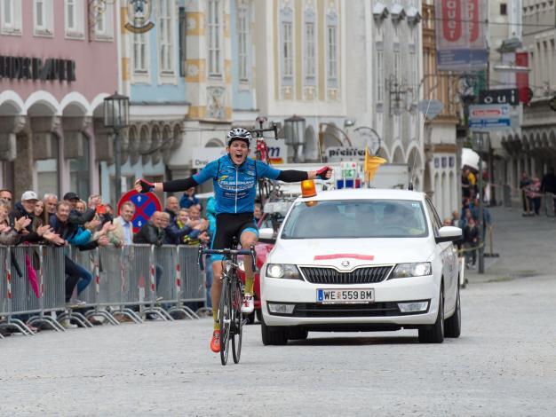 Sieger Gregor Muehlberger, AUT, Team Felbermayr Simplon Wels,  6. Int. OOE Rundfahrt 4. Etappe, Thalheim - Steyr