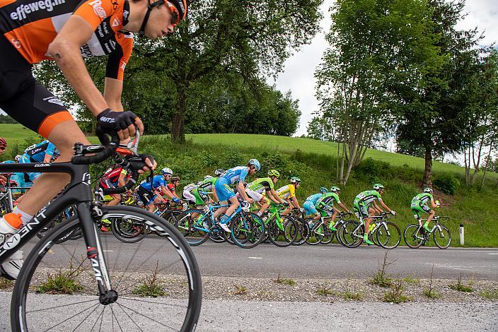 Sieger der 1. Etappe Nicola Ruffoni (ITA, Bardiani CSF) im Gelben Trikot in Kremsmünster, 2. Etappe Mondsee - Steyr, 68. Int. Österreich-Rundfahrt-Tour of Austria (2.1)