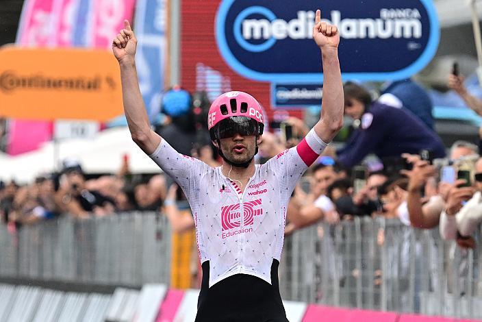Der Etappensieger Kasper Asgreen (DEN, EF Education - EasyPost), 108. Giro d Italia, Stage 14, Treviso - Gorizia (195km)
