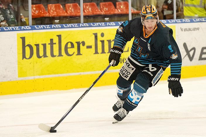 Emilio Romig (Steinbach Black Wings Linz) Testspiel Steinbach Black Wings Linz vs HC Nove Zamky, Linz AG Eisarena, pre season 