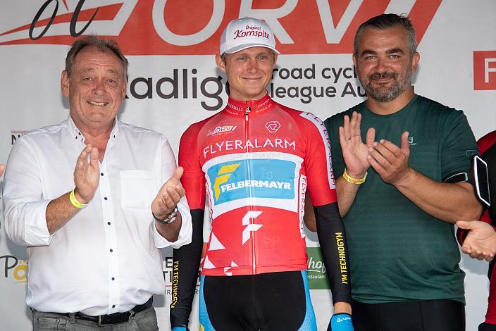 Moran Vermeulen (AUT, Team Felbermayr Simplon Wels) im Trikot des Liga Führenden, 59. Burgenland Rundfahrt, Radsport, Radliga, ÖRV, Herren Elite,