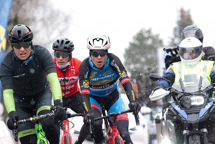 Timon Loderer (GER, Hrinkow Advarics Cycleang), Fabian Schormair (GER, Team Felbermayr Simplon Wels), Martin Messner (AUT, WSA KTM Graz)Herren Elite, U23, Radliga, 60. Radsaison-Eröffnungsrennen Leonding, Oberösterreich 