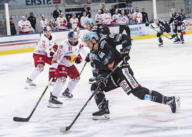 Stefan Gaffal (EHC Liwest Black Wings Linz), Dominique Heinrich (EC Red Bull Salzburg),  Red Bull Salzburg vs EHC Liwest Black Wings Linz 