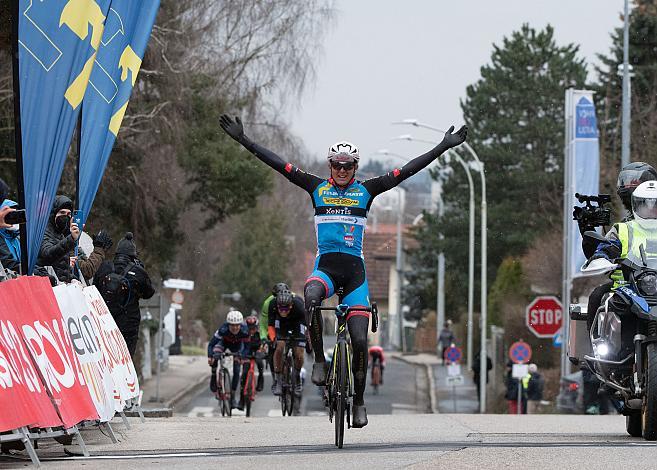 Sieger Moran Vermeulen (AUT, Team Felbermayr Simplon Wels) Herren Elite, U23, Radliga, 60. Radsaison-Eröffnungsrennen Leonding, Oberösterreich 