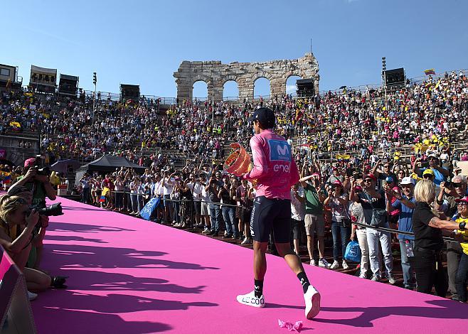 Richard Carapaz (ECU, Movistar Team) Sieger des 102.  Giro, Giro d Italia, Radsport, 102. Giro d Italia - 21. Etappe Zeitfahren 