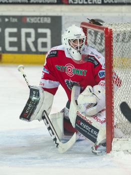 Bernhard Starkbaum, AUT, Tormann, Oesterreich vs Slowenien, IIHF Euro Hockey Challenge