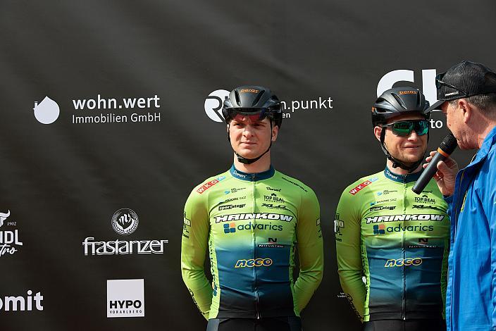 Jaka Primozic (SLO, Hrinkow Advarics), Timon Loderer (GER, Hrinkow Advarics) Herren Elite, U23, Radliga, GP Vorarlberg, Nenzing