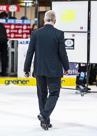 Head Coach Rob Daum (EC Panaceo VSV) Eishockey,  EHC Liwest Black Wings Linz vs EC VSV