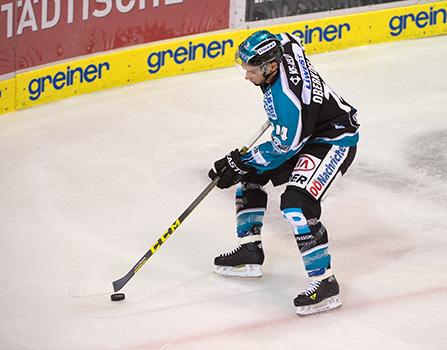 Daniel Oberkofler (EHC Liwest Black Wings Linz) EHC Liwest Black Wings Linz vs UPC Vienna Capitals