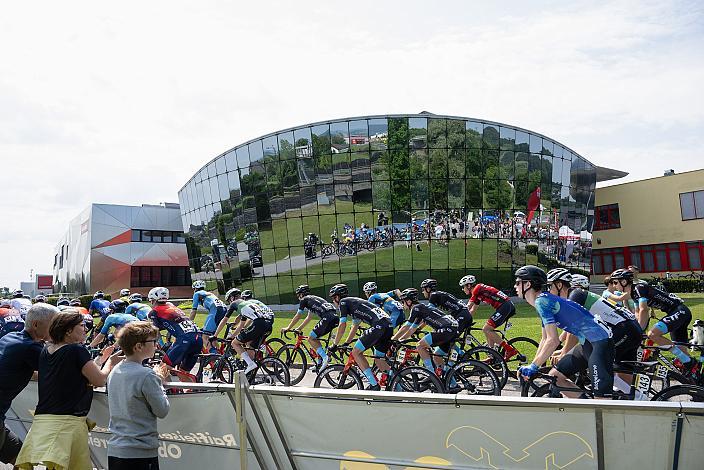 Das Peleton am Start in Asten 3. Etappe St.Florian/Asten  - Hinterstoder, Int. Raiffeisen Oberösterreich Rundfahrt UCI Kat. 2.2