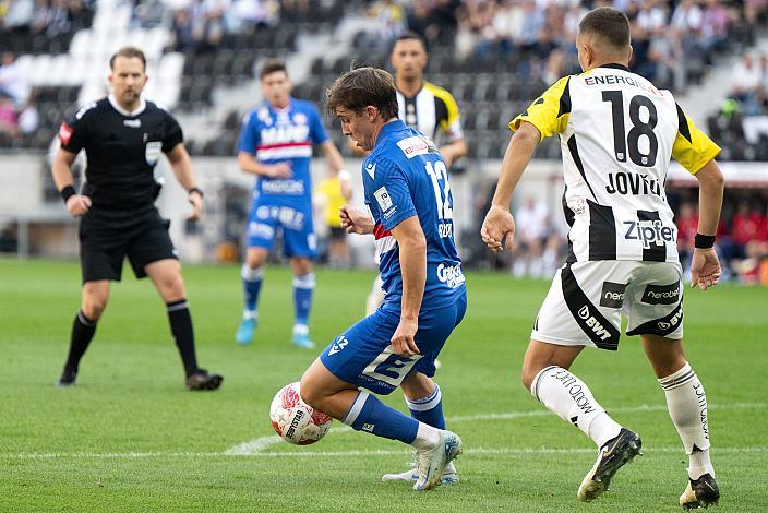 Romeo Vucic (Grazer AK 1902), Branko Jovicic (LASK) LASK vs GAK ,Bundesliga 2024 - 2025