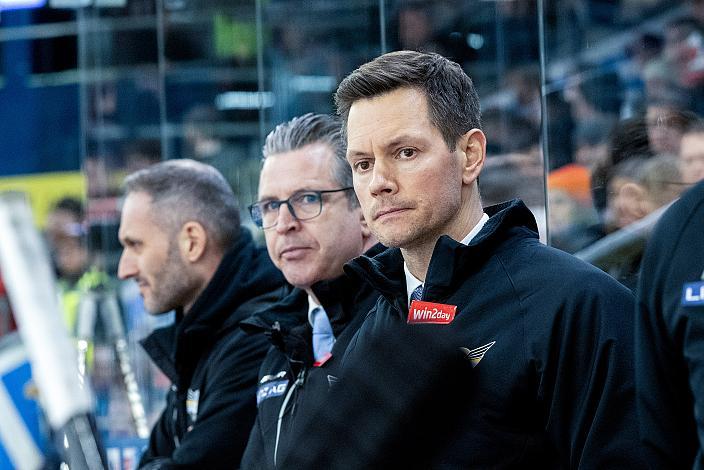 Head Coach Philipp Lukas (Steinbach Black Wings Linz) Steinbach Black Wings Linz vs Bemer Pioneers Vorarlberg, Linz AG Eisarena 