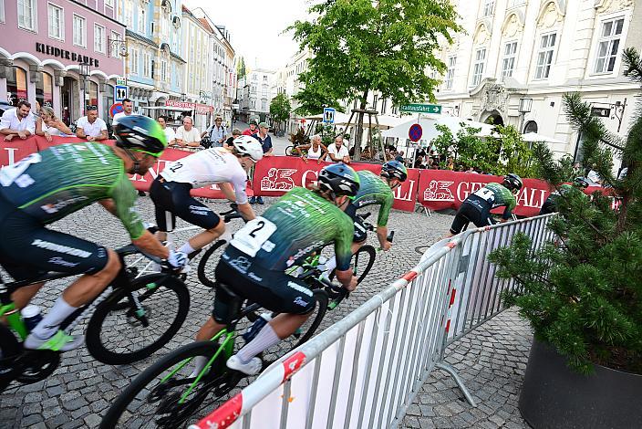 Team Hrinkow Advarics in der Führung beim 28. Int. ASVÖ - HRINKOW City Kriterium Steyr, Herren Elite, ÖRV, Radsport, Mountainbike, ELITE Rennrad