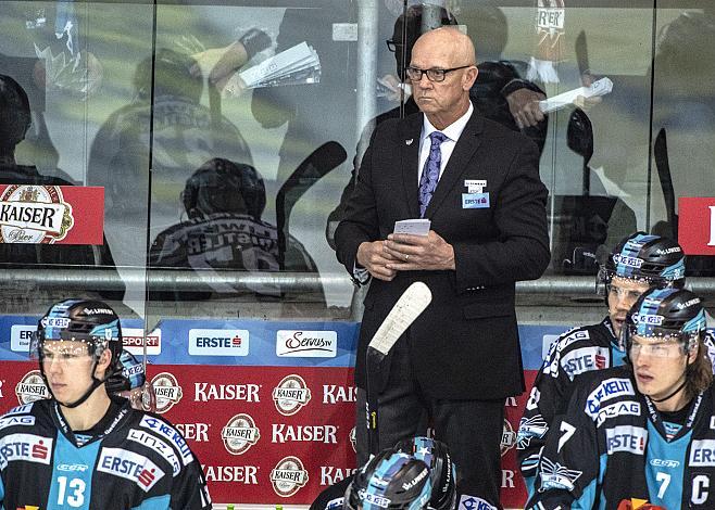 Head-Coach Tom Rowe (EHC Liwest Black Wings Linz) EHC Liwest Black Wings Linz vs HC TWK Innsbruck Die Haie