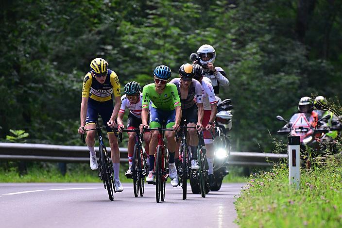 Die Ausreisser mit Manolo Wrolich (AUT, Nationalteam Österreich) uund Valentin Hofer (AUT, Regionalteam Oberösterreich) 2. Etappe Sarleinsbach - Sarleinsbach, Int. Oberösterreichische Versicherung OÖ Junioren Oberösterreich Rundfahrt