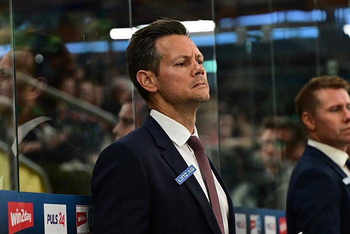 Head Coach Philipp Lukas (Steinbach Black Wings Linz)  Steinbach Black Wings Linz vs Bili Tygri Liberec (CZE) , Linz AG Eisarena 